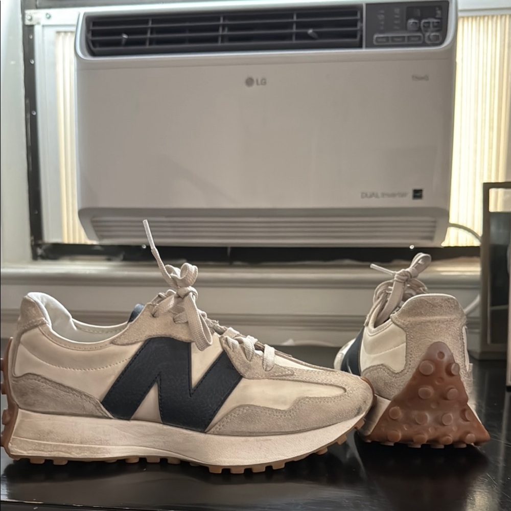 New Balance White and Gray Sneakers Trail-Running Style